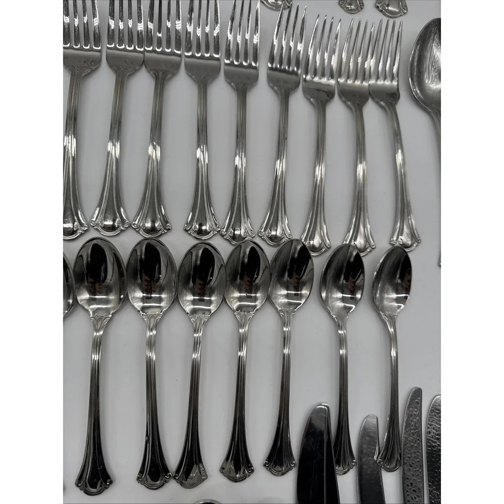 RSVP Stainless TM‎ 18/10 INDONESIA 84 pieces flatware set Mixed European Style